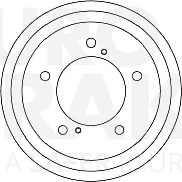 Eurobrake 5825255213 - Гальмівний барабан autocars.com.ua