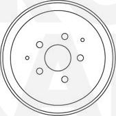 Eurobrake 5825264706 - Гальмівний барабан autocars.com.ua