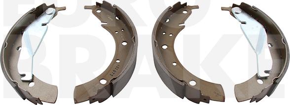 Eurobrake 58492715432 - Комплект гальм, барабанний механізм autocars.com.ua