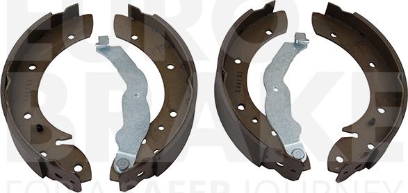 Eurobrake 58492715544 - Комплект тормозных колодок, барабанные autodnr.net