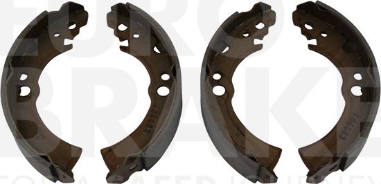 Eurobrake 58492722396 - Комплект гальм, барабанний механізм autocars.com.ua