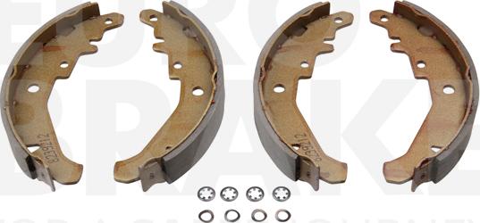 Eurobrake 58492723658 - Комплект гальм, барабанний механізм autocars.com.ua