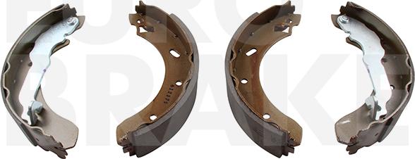 Eurobrake 58492725537 - Комплект гальм, барабанний механізм autocars.com.ua