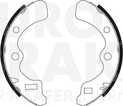 Eurobrake 58492726367 - Комплект гальм, барабанний механізм autocars.com.ua