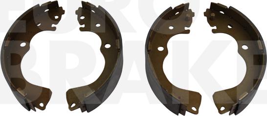 Eurobrake 58492732661 - Комплект гальм, барабанний механізм autocars.com.ua