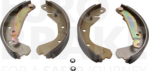 Eurobrake 58492736413 - Комплект гальм, барабанний механізм autocars.com.ua