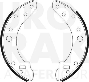 Eurobrake 58492740093 - Комплект гальм, барабанний механізм autocars.com.ua