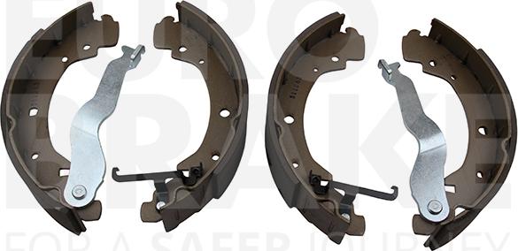 Eurobrake 58492747549 - Комплект гальм, барабанний механізм autocars.com.ua