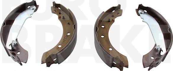 Eurobrake 58492748516 - Комплект гальм, барабанний механізм autocars.com.ua