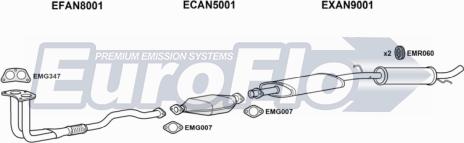 EuroFlo ANMIN13 2029B - Система випуску ОГ autocars.com.ua