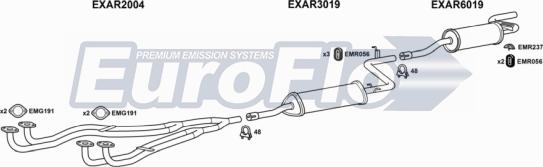 EuroFlo AR3315 1011 - Система випуску ОГ autocars.com.ua