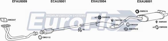 EuroFlo AU10020 2004 - Система випуску ОГ autocars.com.ua