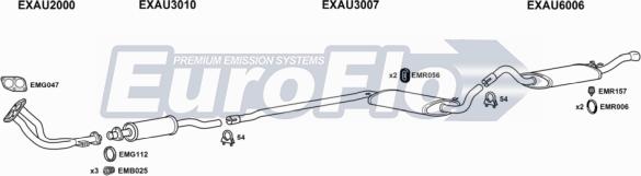 EuroFlo AU8016 2011A - Система випуску ОГ autocars.com.ua