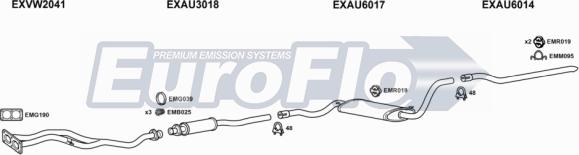 EuroFlo AU8018 2001B - Система випуску ОГ autocars.com.ua
