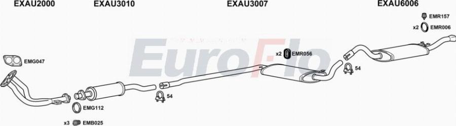 EuroFlo AU8018 2015A00 - Система випуску ОГ autocars.com.ua