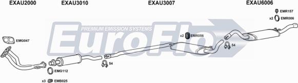 EuroFlo AU8018 2015A - Система випуску ОГ autocars.com.ua