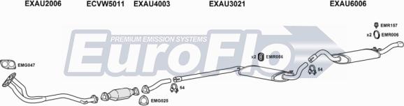 EuroFlo AU8020 2004B - Система випуску ОГ autocars.com.ua