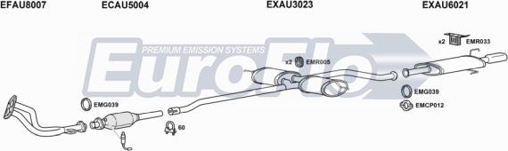 EuroFlo AU8023 2001 - Система випуску ОГ autocars.com.ua