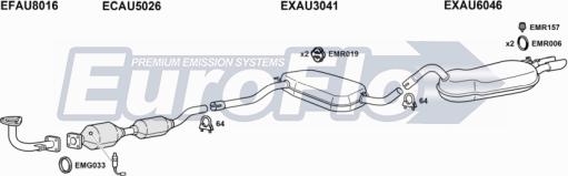 EuroFlo AU9023 2004A - Система випуску ОГ autocars.com.ua