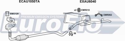 EuroFlo AUA214D 1001E - Система випуску ОГ autocars.com.ua