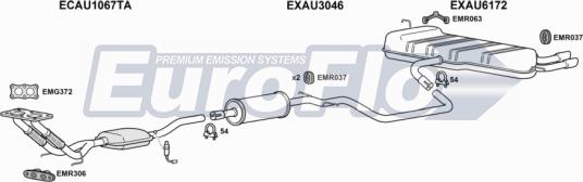 EuroFlo AUA316 1004H - Система випуску ОГ autocars.com.ua