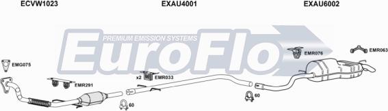 EuroFlo AUA319D 1008B - Система випуску ОГ autocars.com.ua