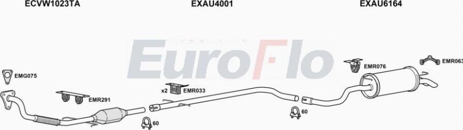 EuroFlo SELEO19D 1008 - Система випуску ОГ autocars.com.ua