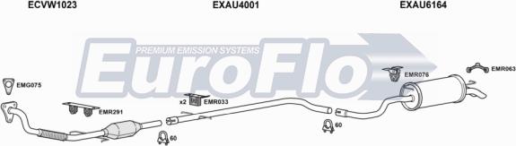 EuroFlo AUA319D 1008A - Система випуску ОГ autocars.com.ua