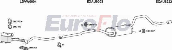 EuroFlo AUA320D 0118LHD - Система випуску ОГ autocars.com.ua