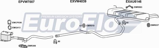 EuroFlo AUA320D 1004B - Система випуску ОГ autocars.com.ua