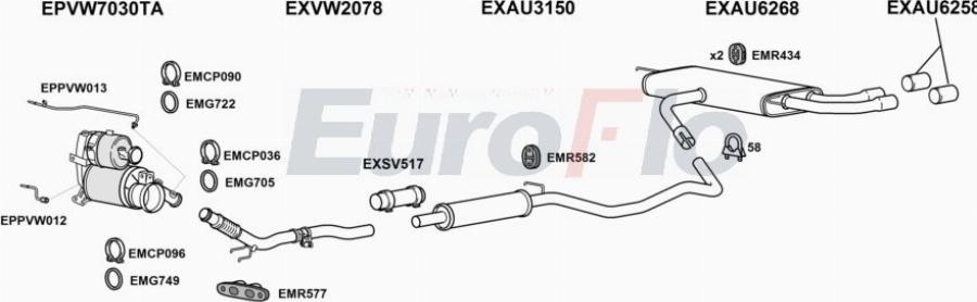EuroFlo AUA320D 2009B - Система випуску ОГ autocars.com.ua