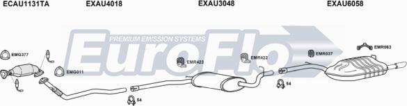 EuroFlo AUA416 2004 - Система випуску ОГ autocars.com.ua