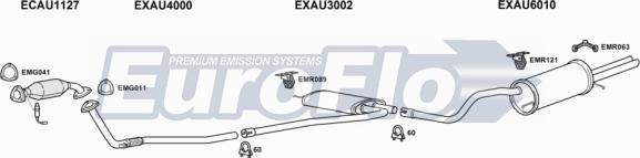 EuroFlo AUA418 2004A - Система випуску ОГ autocars.com.ua