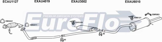 EuroFlo AUA418 2004B - Система випуску ОГ autocars.com.ua
