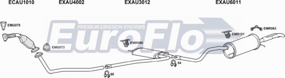 EuroFlo AUA419D 2004 - Система випуску ОГ autocars.com.ua