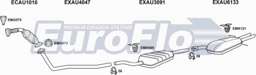 EuroFlo AUA419D 2008 - Система випуску ОГ autocars.com.ua
