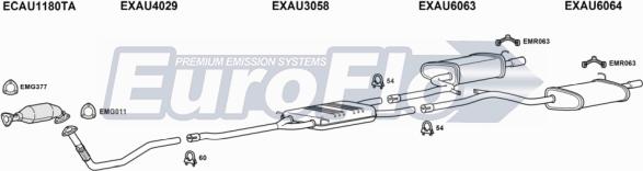 EuroFlo AUA420 2018C - Система випуску ОГ autocars.com.ua