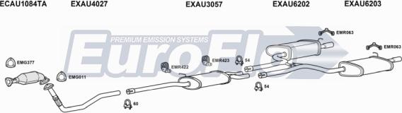 EuroFlo AUA420 5001A - Система випуску ОГ autocars.com.ua