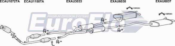 EuroFlo AUA425D 3015C - Система випуску ОГ autocars.com.ua