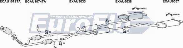 EuroFlo AUA425D 3015A - Система випуску ОГ autocars.com.ua