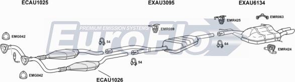 EuroFlo AUA428 2004 - Система випуску ОГ autocars.com.ua
