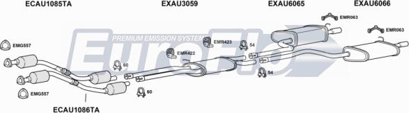 EuroFlo AUA432 2001 - Система випуску ОГ autocars.com.ua