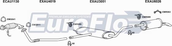 EuroFlo AUA618 2004B - Система випуску ОГ autocars.com.ua