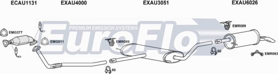 EuroFlo AUA618 2004E - Система випуску ОГ autocars.com.ua