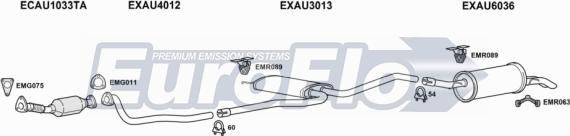 EuroFlo AUA619D 2011B - Система випуску ОГ autocars.com.ua