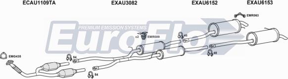 EuroFlo AUA625D 2015C - Система випуску ОГ autocars.com.ua