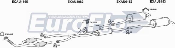 EuroFlo AUA625D 2015D - Система випуску ОГ autocars.com.ua