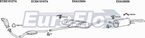 EuroFlo AUA625D 2022 - Система випуску ОГ autocars.com.ua