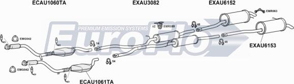 EuroFlo AUA628 2015C - Система випуску ОГ autocars.com.ua