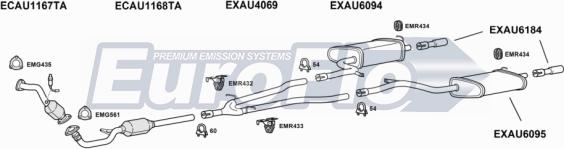 EuroFlo AUA630D 2001A - Система випуску ОГ autocars.com.ua